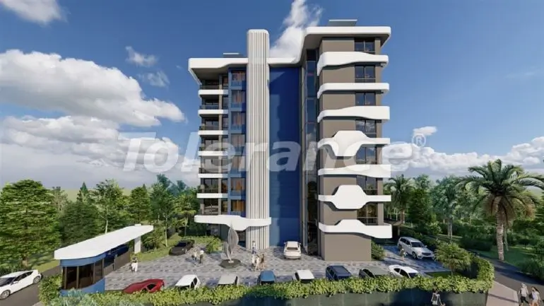 Apartment in Avsallar, Alanya with sea view with pool - buy realty in Turkey - 34524