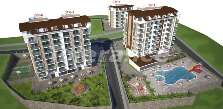 Apartment from the developer in Avsallar, Alanya with sea view with pool - buy realty in Turkey - 3639