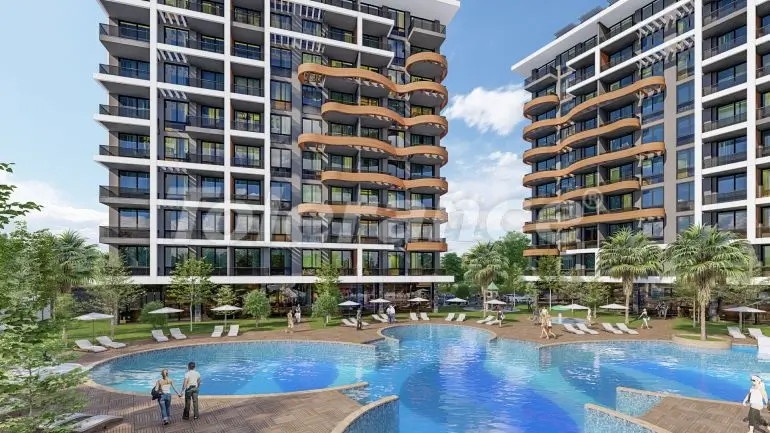 Apartment from the developer in Avsallar, Alanya with sea view with pool - buy realty in Turkey - 39696