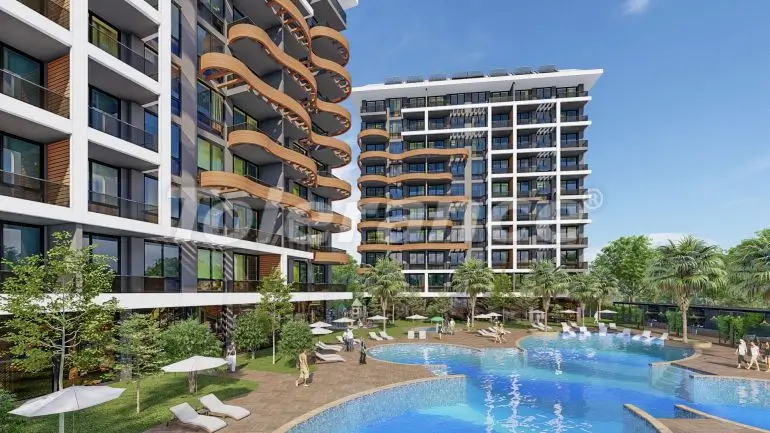 Apartment from the developer in Avsallar, Alanya with sea view with pool - buy realty in Turkey - 39697