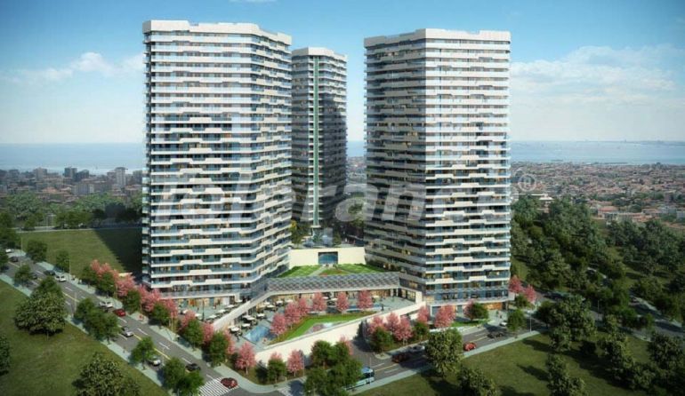 Apartment from the developer in Kadikoy, İstanbul with sea view with pool - buy realty in Turkey - 67545