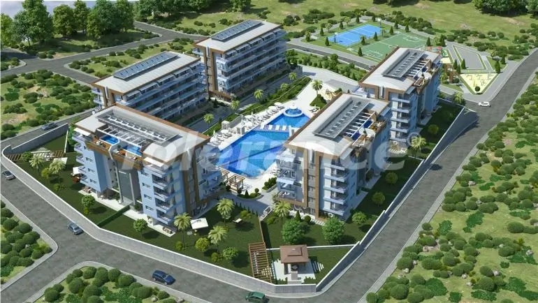 Apartment from the developer in Kargicak, Alanya with sea view with pool with installment - buy realty in Turkey - 20479