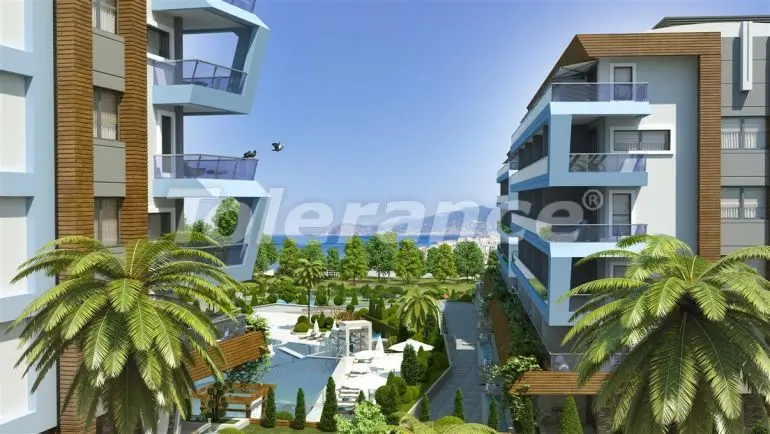 Apartment from the developer in Kargicak, Alanya with sea view with pool with installment - buy realty in Turkey - 20480