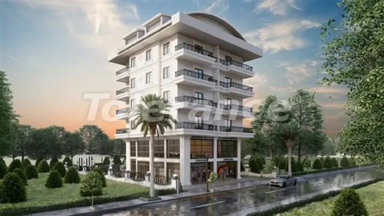 Apartment in Kargicak, Alanya with sea view with pool - buy realty in Turkey - 39290