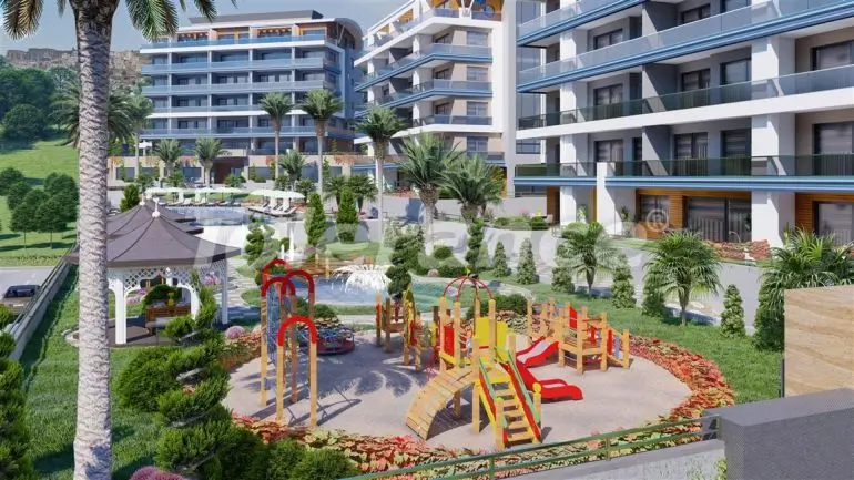 Apartment from the developer in Kargicak, Alanya with sea view with pool - buy realty in Turkey - 39770