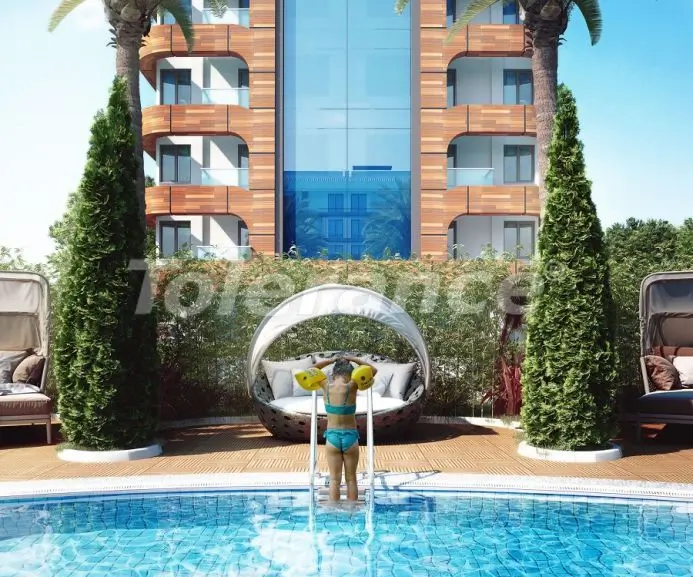 Apartment in Kestel, Alanya with sea view with pool - buy realty in Turkey - 29159