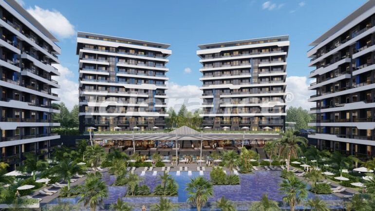 Apartment from the developer in Okurcalar Alanya with sea view with pool - buy realty in Turkey - 61674