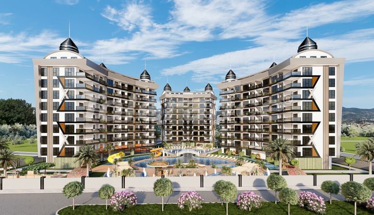 Apartment from the developer in Payallar, Alanya with sea view with pool - buy realty in Turkey - 50425