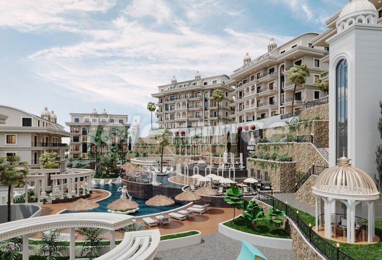 Apartment from the developer in Türkler, Alanya with sea view with pool - buy realty in Turkey - 61594