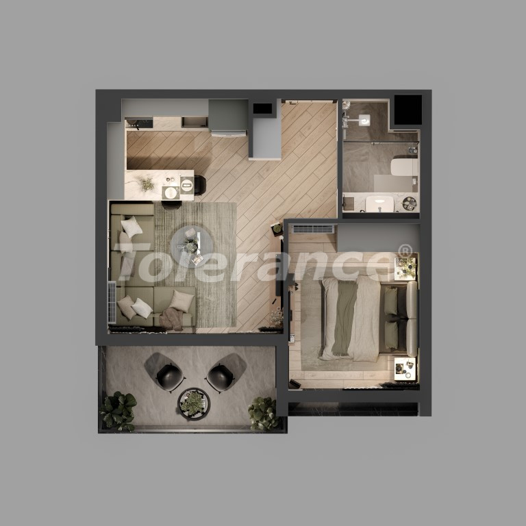 Apartment in Altıntaş, Antalya with pool - buy realty in Turkey - 107793