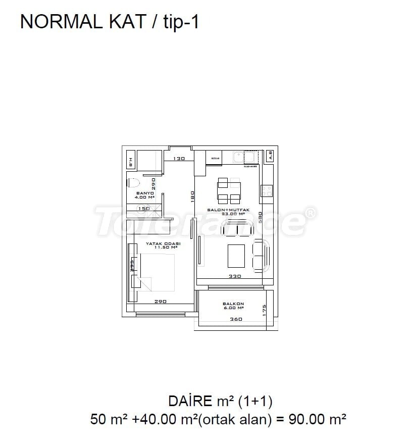 Apartment from the developer in Altıntaş, Antalya with pool with installment - buy realty in Turkey - 59480