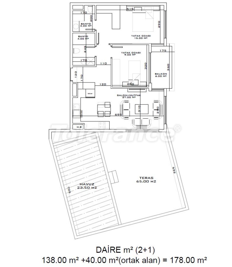 Apartment from the developer in Altıntaş, Antalya with pool with installment - buy realty in Turkey - 59487