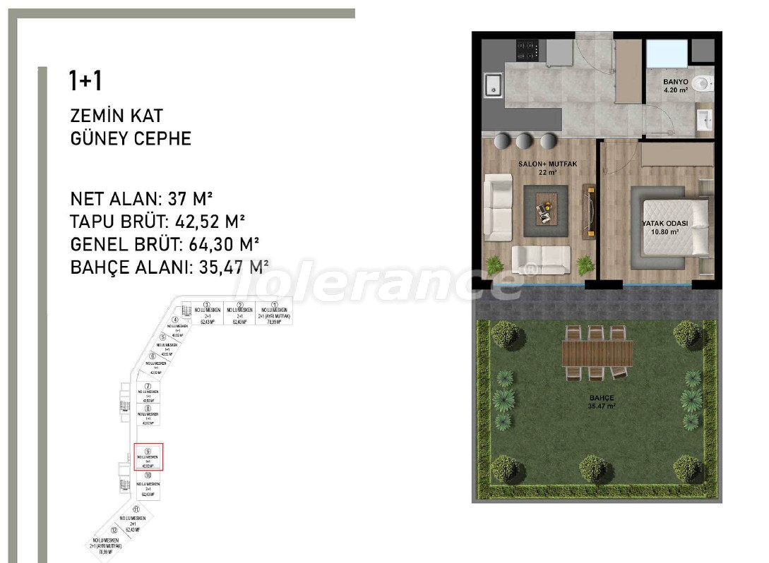 Apartment from the developer in Altıntaş, Antalya with pool - buy realty in Turkey - 95495