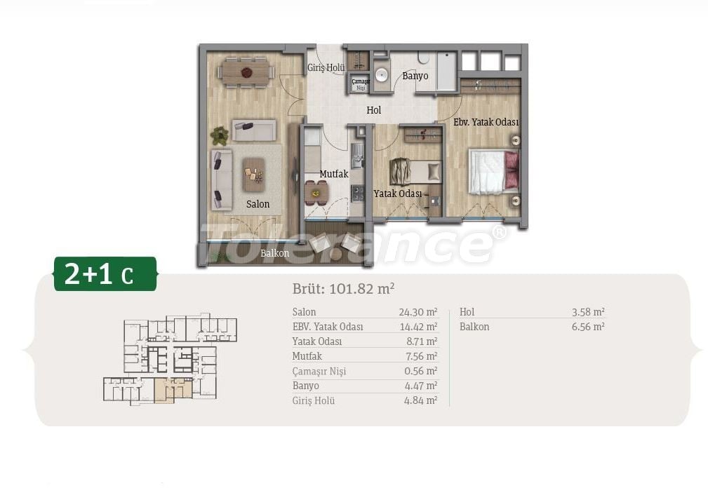 Apartment in Arnavutkoy, İstanbul pool installment - buy realty in Turkey - 21660