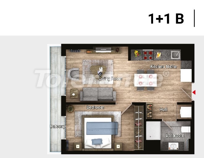 Apartment in Avcilar, İstanbul pool installment - buy realty in Turkey - 17176