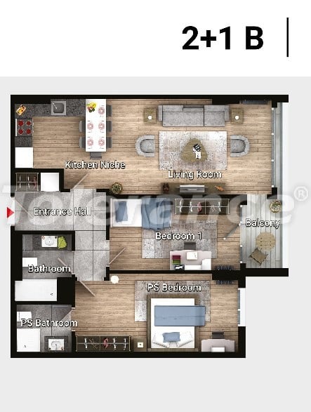 Apartment in Avcilar, İstanbul pool installment - buy realty in Turkey - 17181