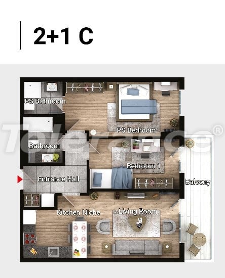 Apartment in Avcilar, İstanbul pool installment - buy realty in Turkey - 17182