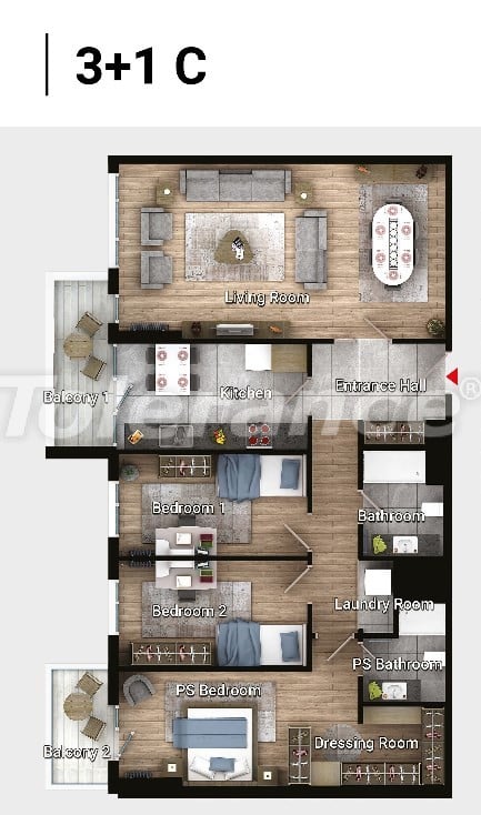 Apartment in Avcilar, İstanbul pool installment - buy realty in Turkey - 17189