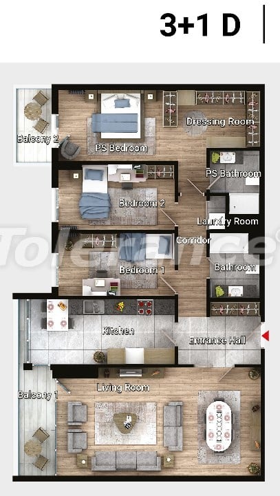 Apartment in Avcilar, İstanbul pool installment - buy realty in Turkey - 17190