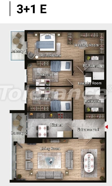 Apartment in Avcilar, İstanbul pool installment - buy realty in Turkey - 17191