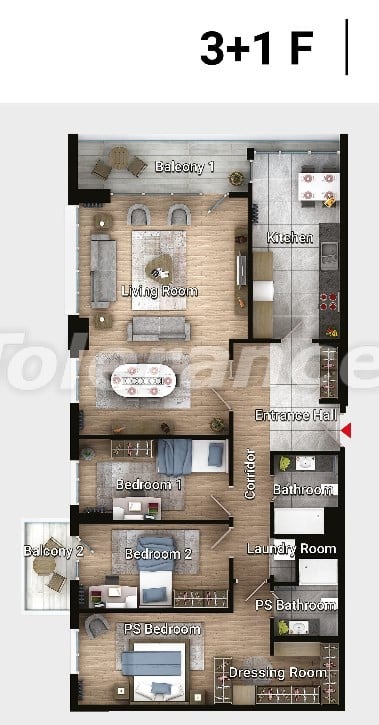 Apartment in Avcilar, İstanbul pool installment - buy realty in Turkey - 17192