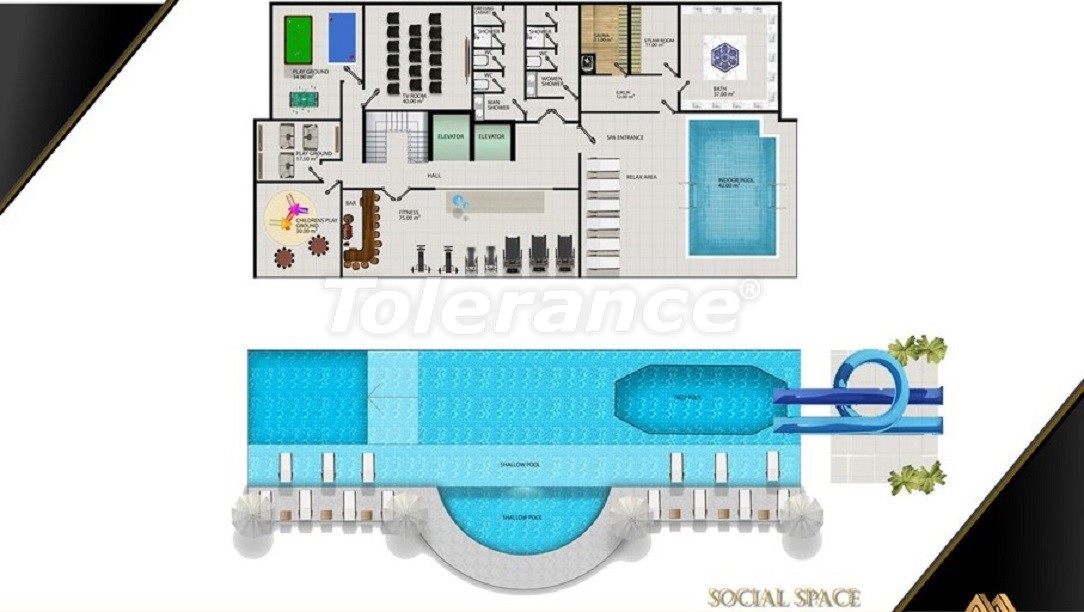 Apartment from the developer in Avsallar, Alanya with pool - buy realty in Turkey - 39582