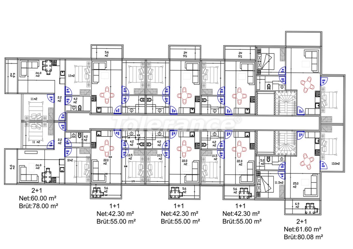 Apartment from the developer in Avsallar, Alanya with pool - buy realty in Turkey - 40667