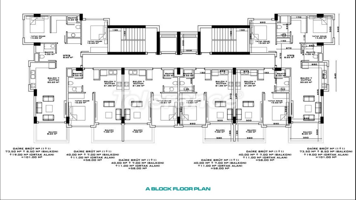 Apartment from the developer in Avsallar, Alanya with sea view with pool - buy realty in Turkey - 47666