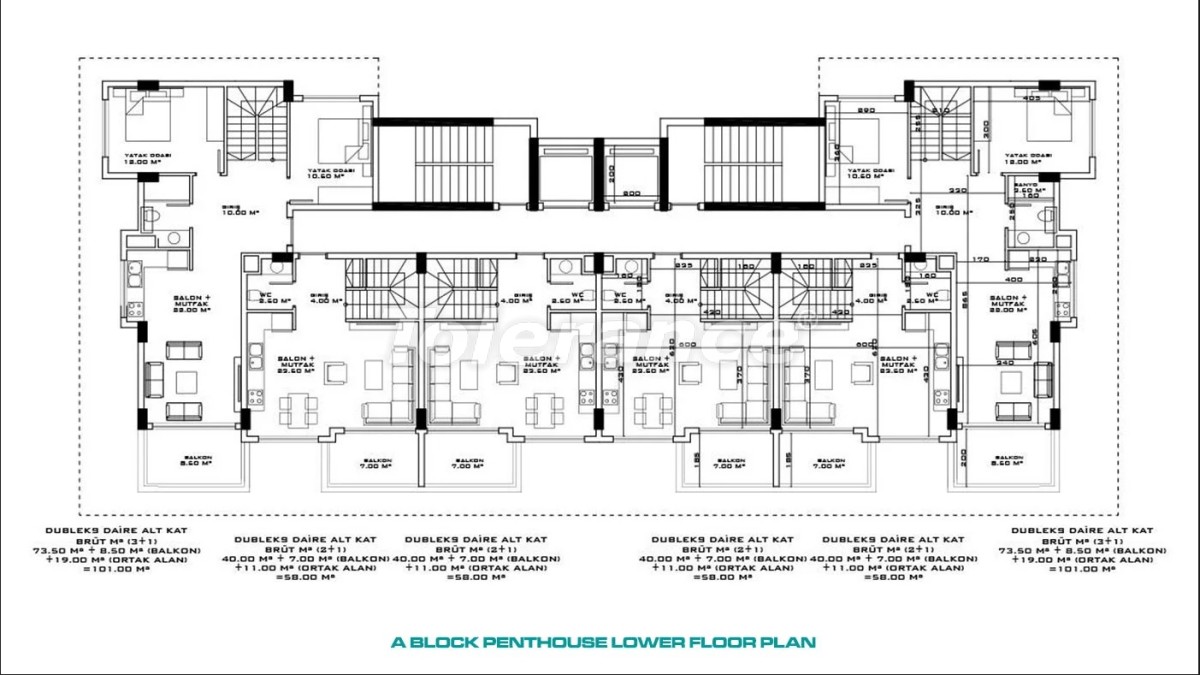 Apartment from the developer in Avsallar, Alanya with sea view with pool - buy realty in Turkey - 47668