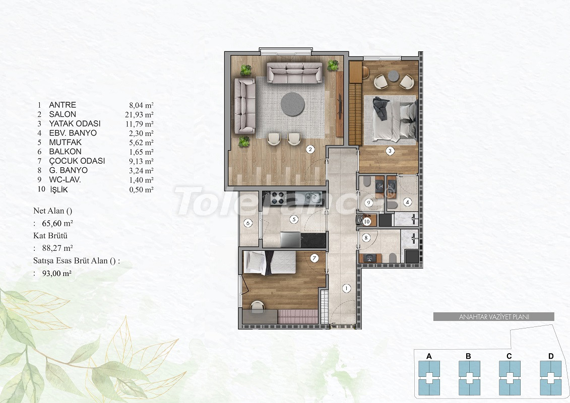 Apartment from the developer in Bagcilar, İstanbul with installment - buy realty in Turkey - 69529