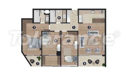 Apartment from the developer in Bayraklı, İzmir with pool with installment - buy realty in Turkey - 16431