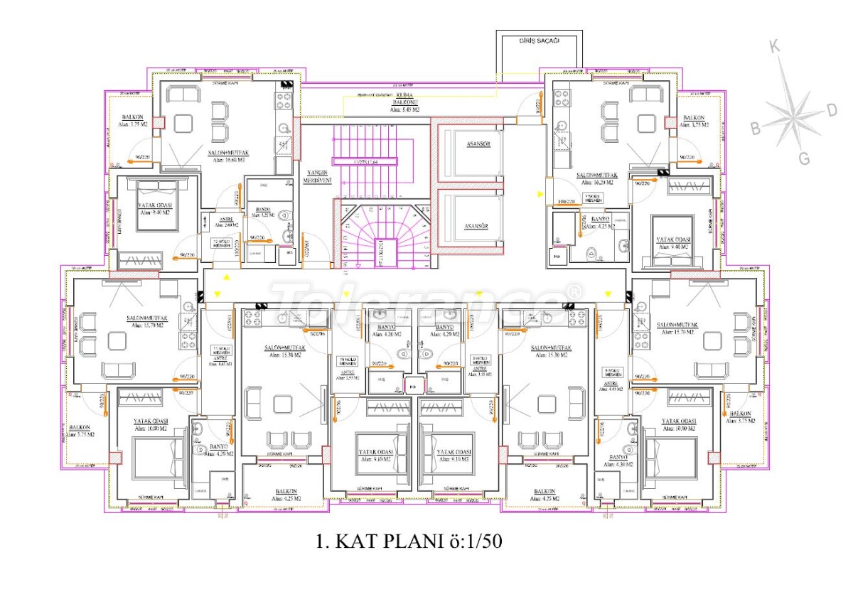 Apartment from the developer in Belek with pool with installment - buy realty in Turkey - 62898