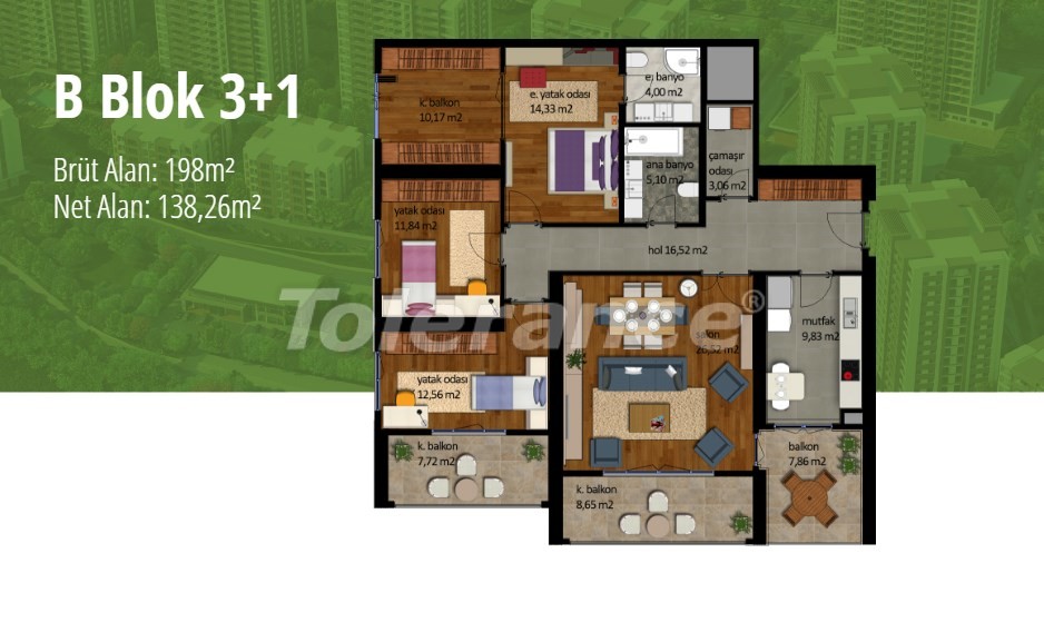 Apartment from the developer in Beylikduzu, İstanbul with pool - buy realty in Turkey - 17004