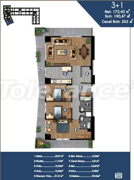 Apartment from the developer in Bornova, İzmir pool installment - buy realty in Turkey - 15151