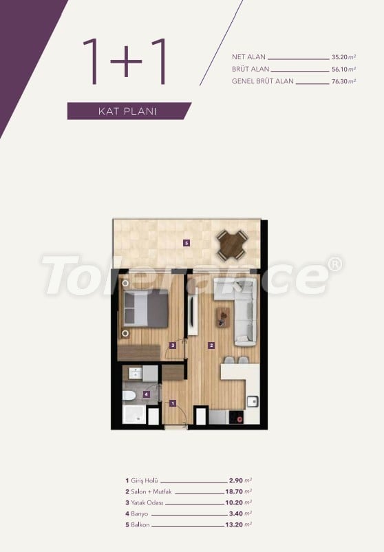 Apartment from the developer in Bornova, İzmir pool - buy realty in Turkey - 15527