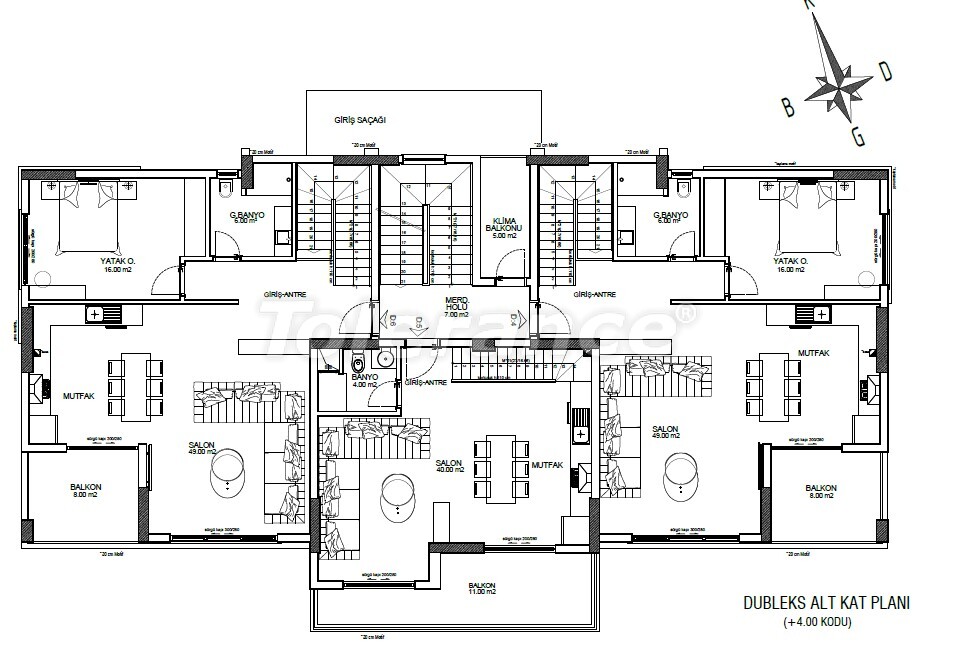 Apartment from the developer in center, Belek with pool - buy realty in Turkey - 58827