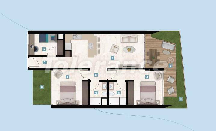 Apartment from the developer in Çeşme, İzmir pool - buy realty in Turkey - 17425