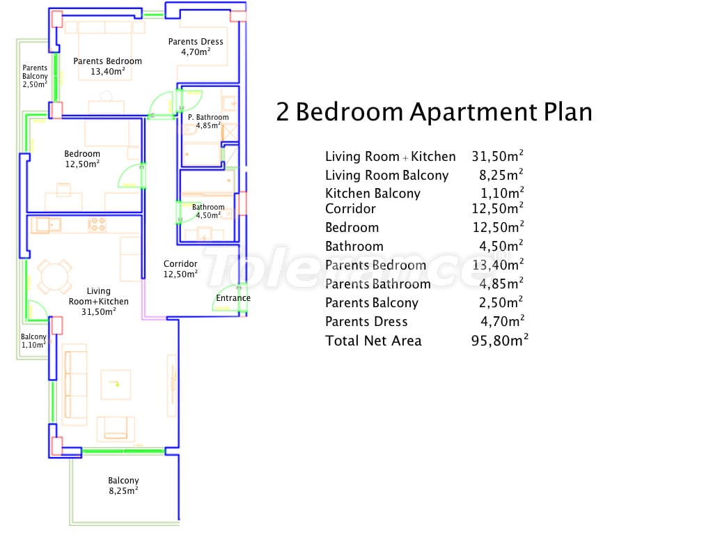 Apartment from the developer in City of Alanya, Alanya with sea view - buy realty in Turkey - 28320