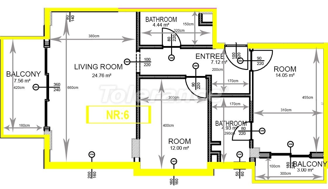 Apartment from the developer in Demirtas, Alanya with sea view with pool - buy realty in Turkey - 48741