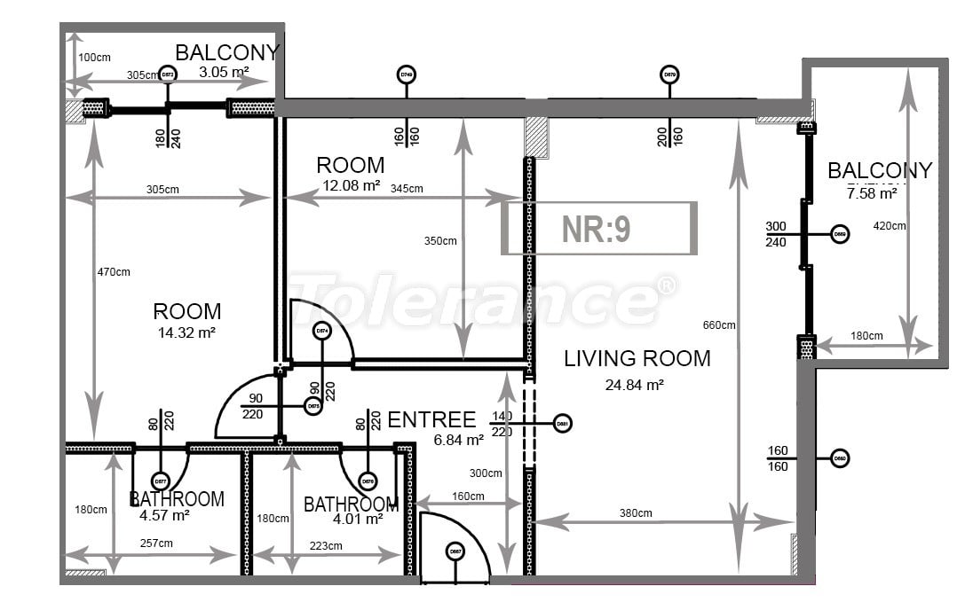 Apartment from the developer in Demirtas, Alanya with sea view with pool - buy realty in Turkey - 48744