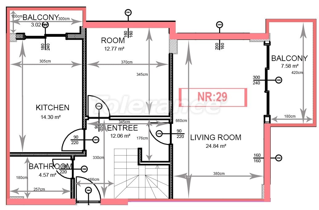 Apartment from the developer in Demirtas, Alanya with sea view with pool - buy realty in Turkey - 48753