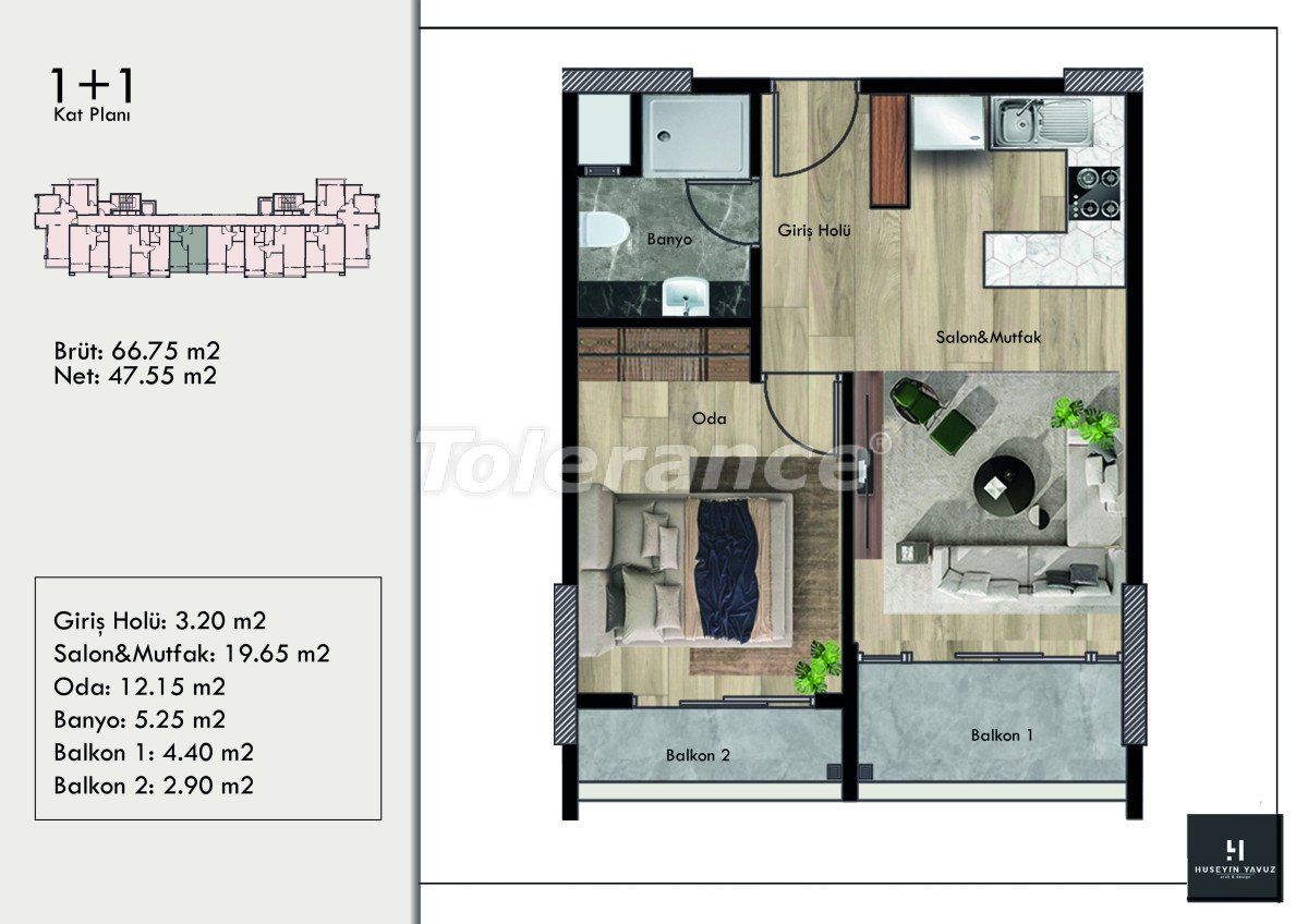 Apartment from the developer in Erdemli, Mersin with pool with installment - buy realty in Turkey - 110036