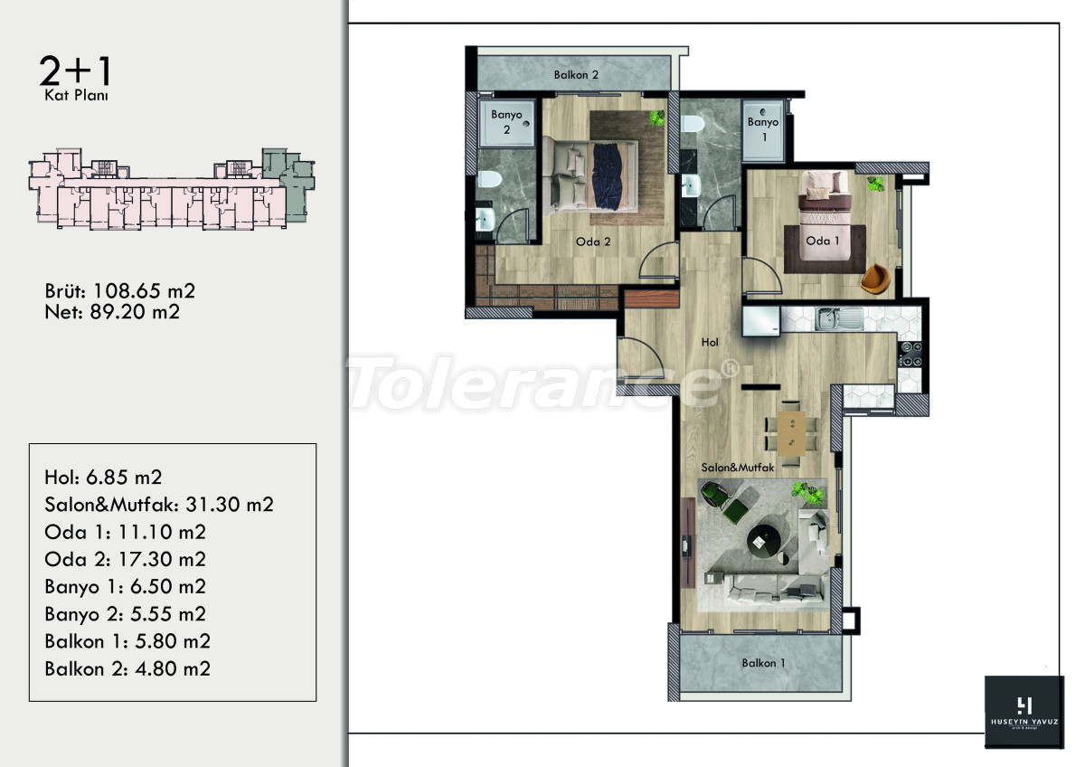 Apartment from the developer in Erdemli, Mersin with pool with installment - buy realty in Turkey - 110042