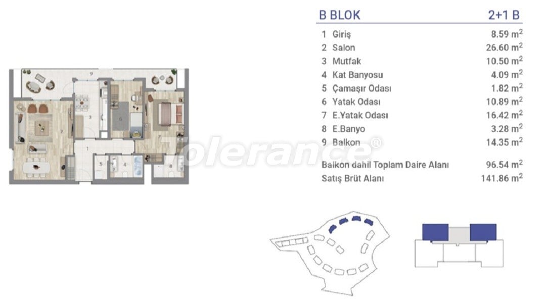 Apartment in Eyupsultan, İstanbul pool - buy realty in Turkey - 36271