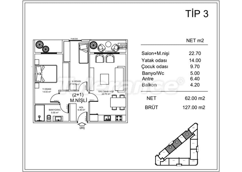 Apartment from the developer in Gaziosmanpasa, İstanbul with sea view with pool with installment - buy realty in Turkey - 110377