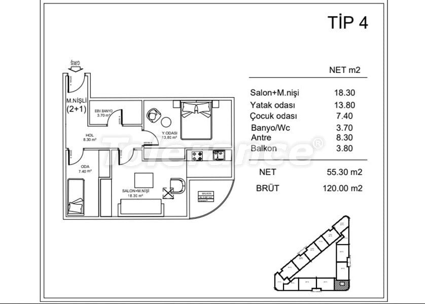 Apartment from the developer in Gaziosmanpasa, İstanbul with sea view with pool with installment - buy realty in Turkey - 110382