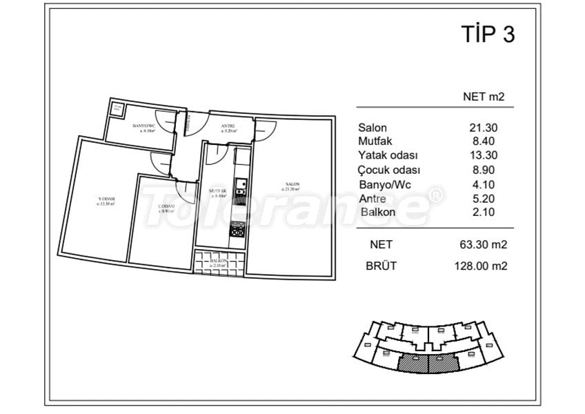 Apartment from the developer in Gaziosmanpasa, İstanbul with sea view with pool with installment - buy realty in Turkey - 110386