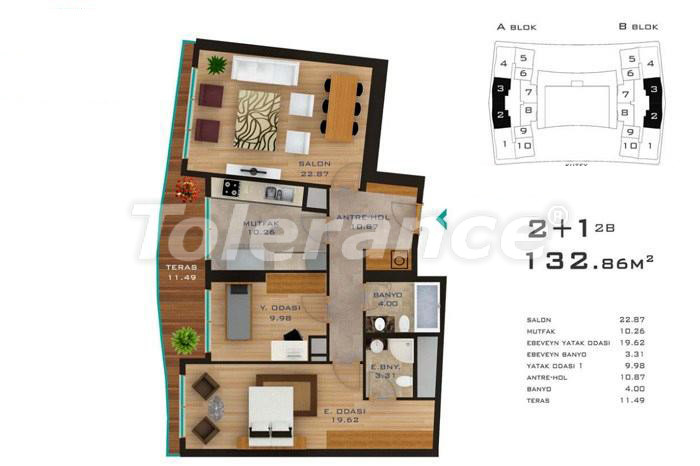 Apartment from the developer in Gaziosmanpasa, İstanbul with pool - buy realty in Turkey - 14183