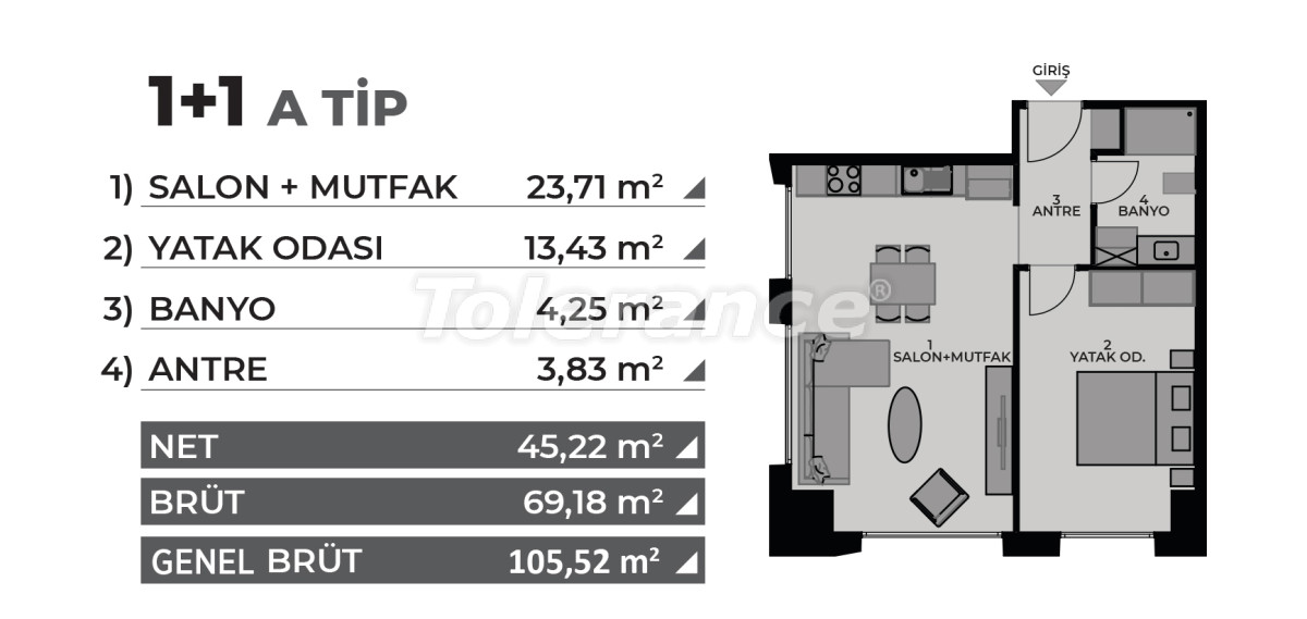 Apartment from the developer in Kadikoy, İstanbul with pool with installment - buy realty in Turkey - 69003