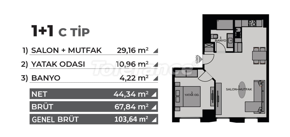 Apartment from the developer in Kadikoy, İstanbul with pool with installment - buy realty in Turkey - 69004